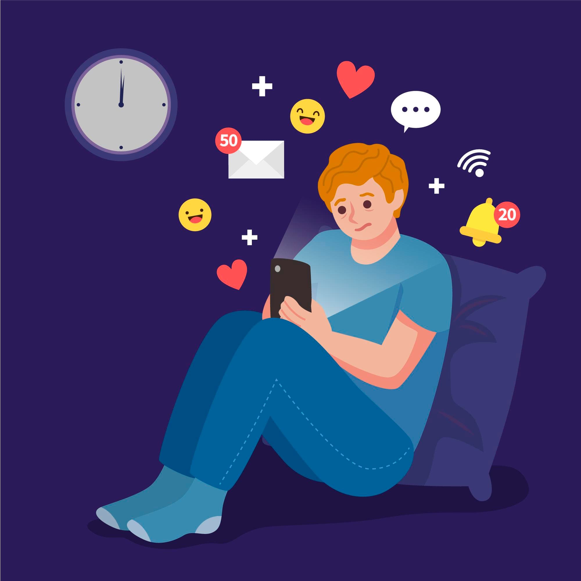 Children screen time impact visualization